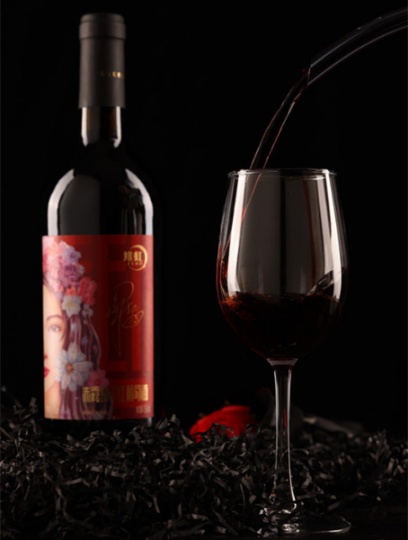 翁虹自创绯虹红酒品牌国产丝路酒庄赤霞珠干红葡萄酒750ml